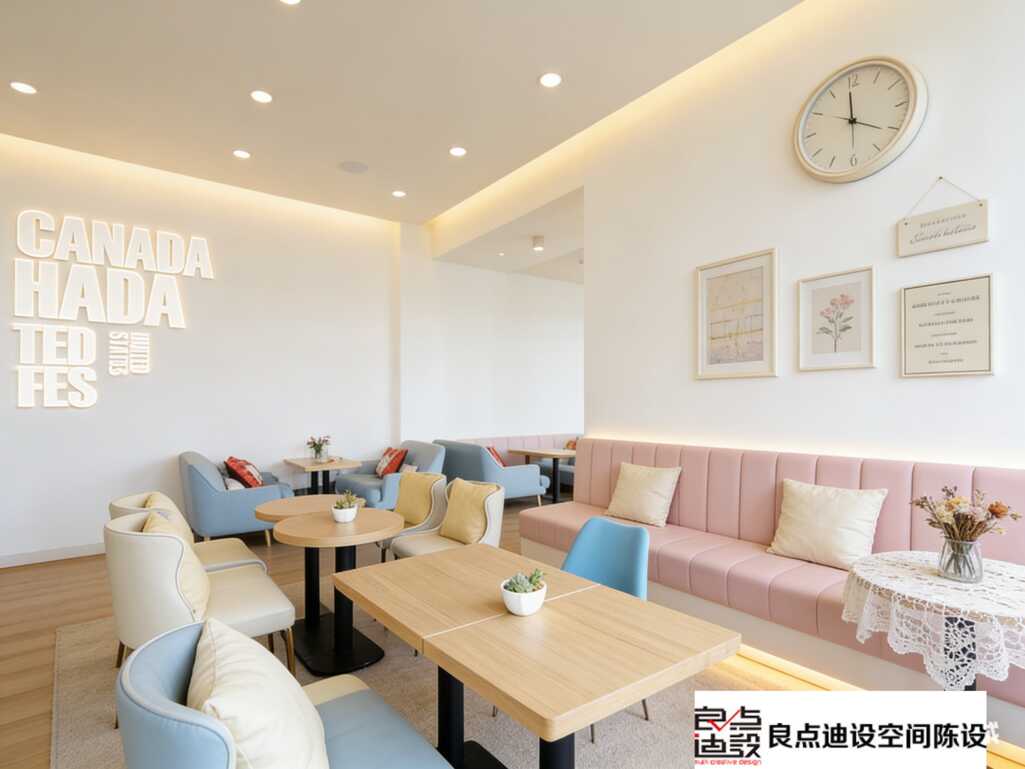 被问爆的奶油风咖啡店装修软装设计，温柔感直接拉满!